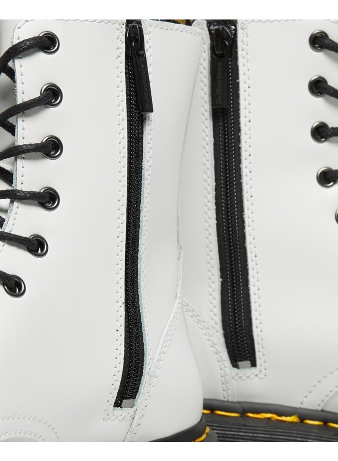 Dr. Martens Jadon White Polished Smooth