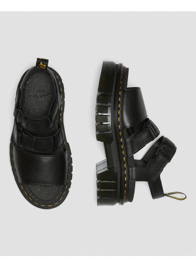 Dr. Martens Ricki 3-strap Sandal Black Nappa Lux