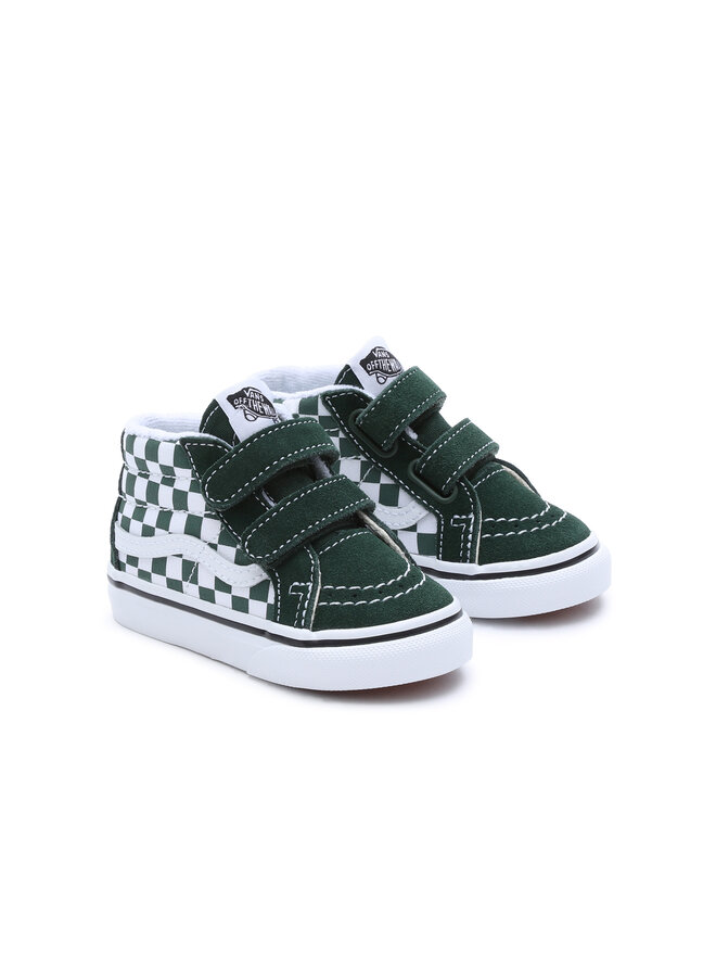 Vans Toddler SK8-Mid Checkerboard Green