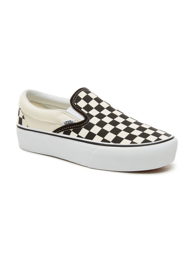 Vans Classic Slip-On Platform Black/White Checkerboard