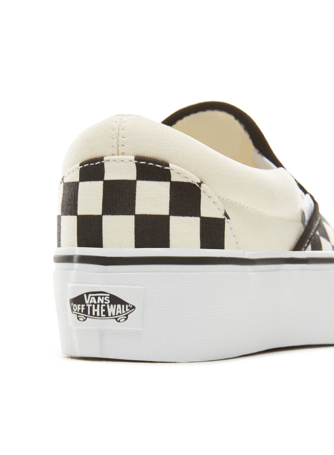 Vans Classic Slip-On Platform Black/White Checkerboard