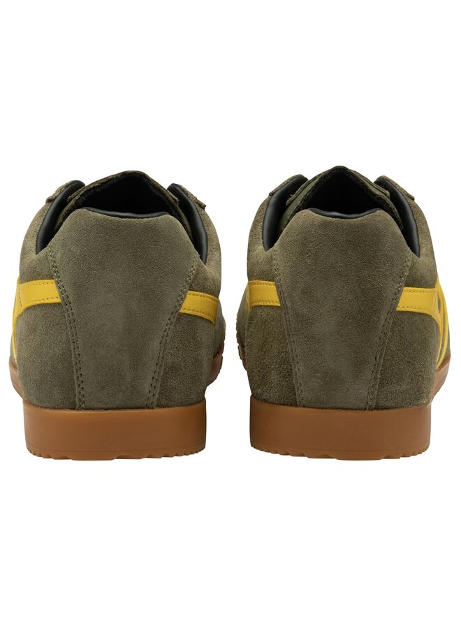 Gola Harrier Suede Khaki/Sun/Black