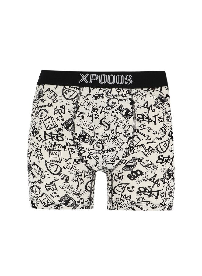 Xpooos Men Boxer Graffity 66027