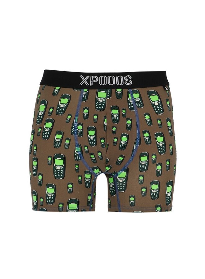 Xpooos Men Boxer Vintage Mobile 66030