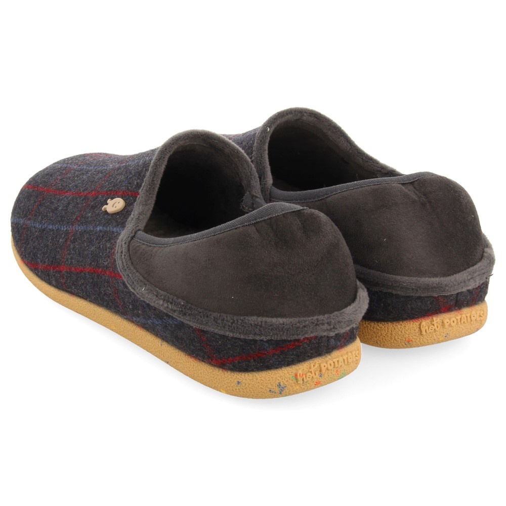 HOT POTATOES Dames Marradi Slipper - Comfortabele Jersey Slippers Met Grappig Design