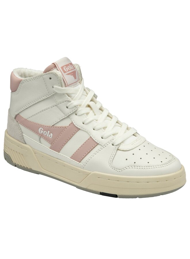 Gola Allcourt High White/Chalk Pink