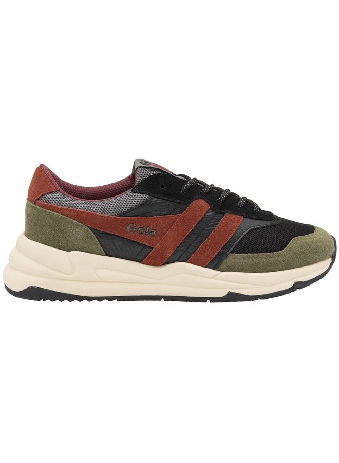 Gola CMB564BN Titan Black/Military Green/Rust