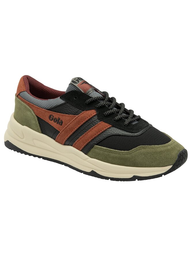Gola Titan Black/Military Green/Rust