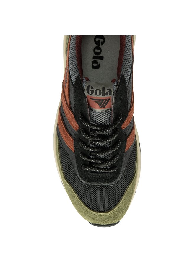 Gola CMB564BN Titan Black/Military Green/Rust