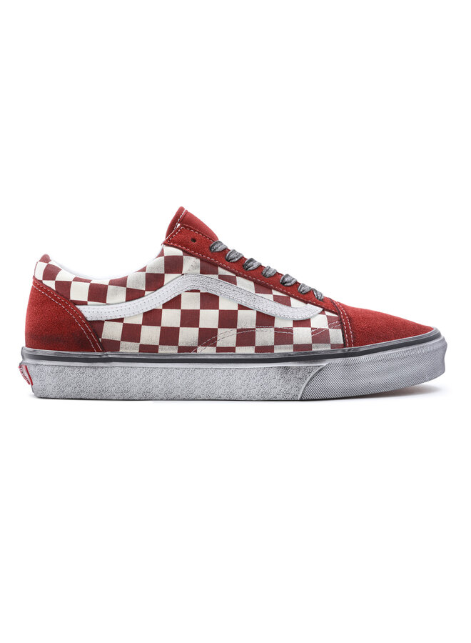 Vans Old Skool Stressed Red/White