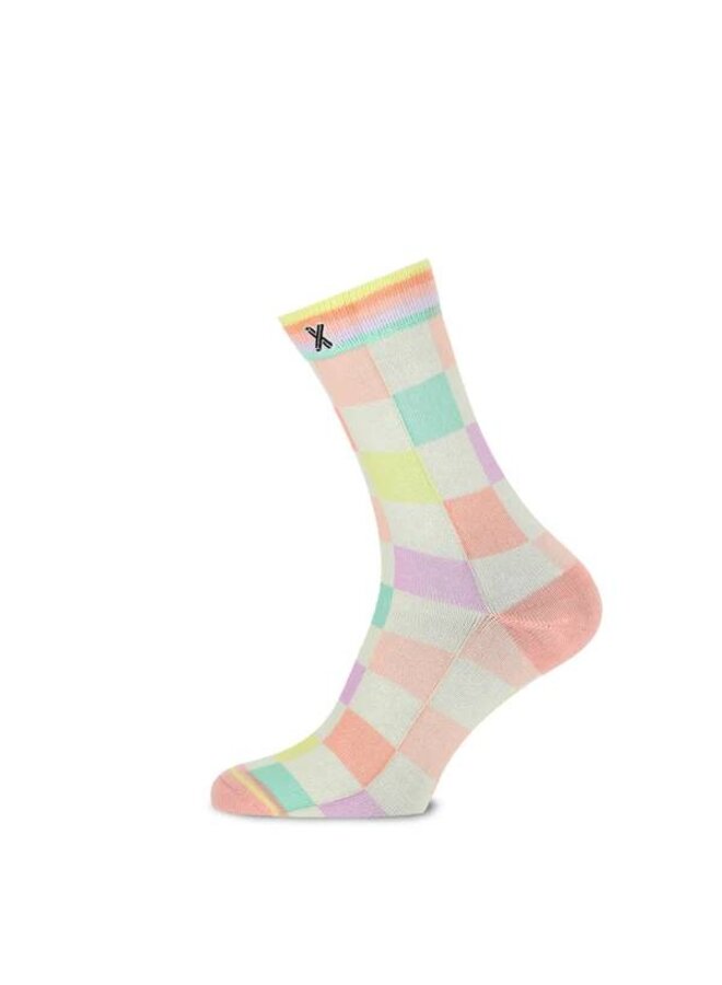 Xpooos & C Sock checkerboard madness 73016