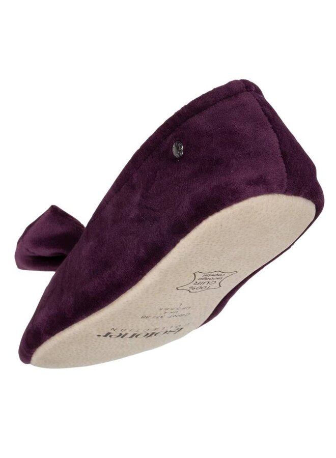 Isotoner ballerina pantoffels aubergine