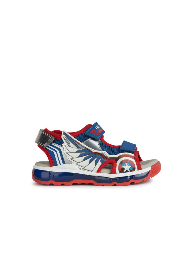 Geox J450QA J S. Android Blue/Red Sandal