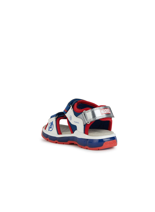 Geox J450QA J S. Android Blue/Red Sandal