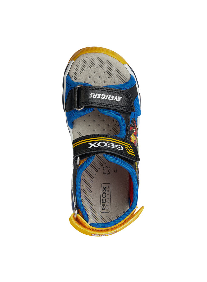 Geox J450QC J S. Android Black/Royal Sandal