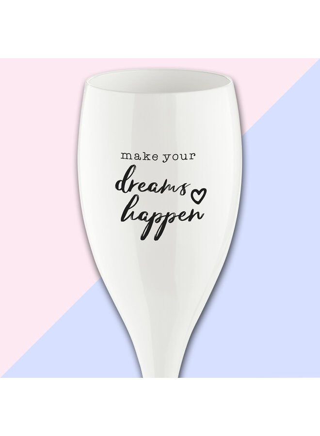 Koziol Champagneglas 3441 "Make Your Dreams Happen"