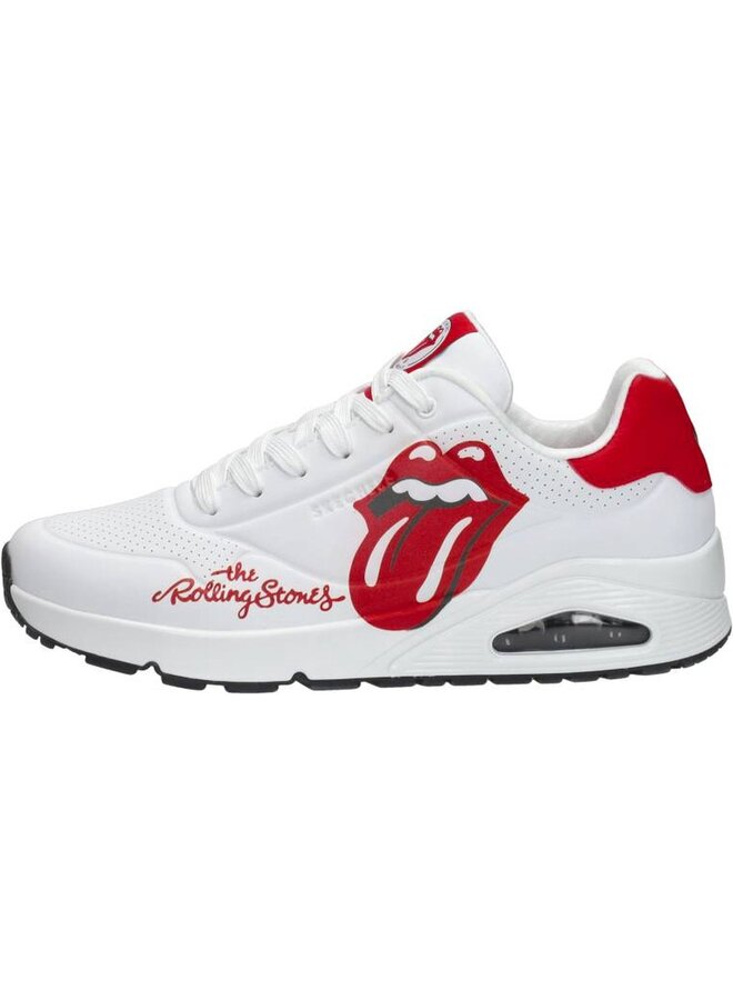 Skechers 177965 White/Red Uno - Rolling Stones Single