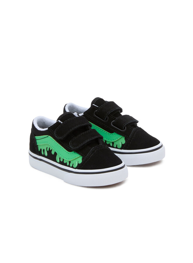 Vans Toddler Old Skool V Glow Slime Black/Green