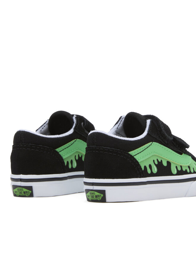 Vans Toddler Old Skool V Glow Slime Black/Green