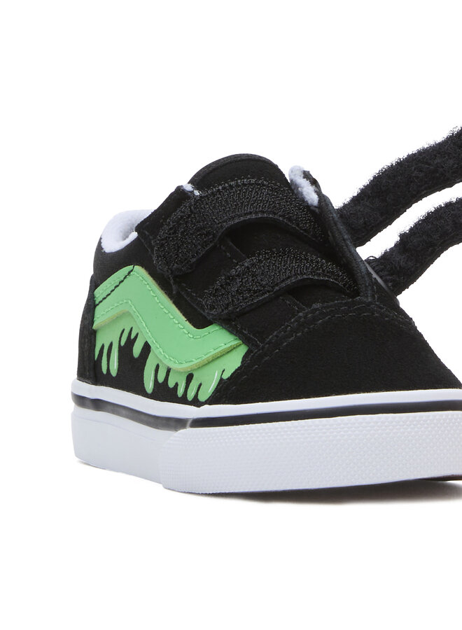 Vans Toddler Old Skool V Glow Slime Black/Green