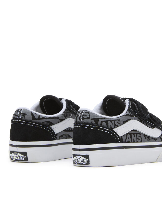 Vans Toddler Old Skool V Logo Black/Grey