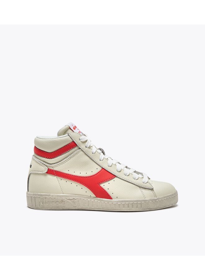 Diadora Game L High Fluo Waxed Super White/Hot Coral