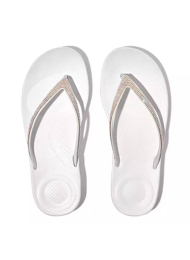 FitFlop IQushion Sparkle Urban White