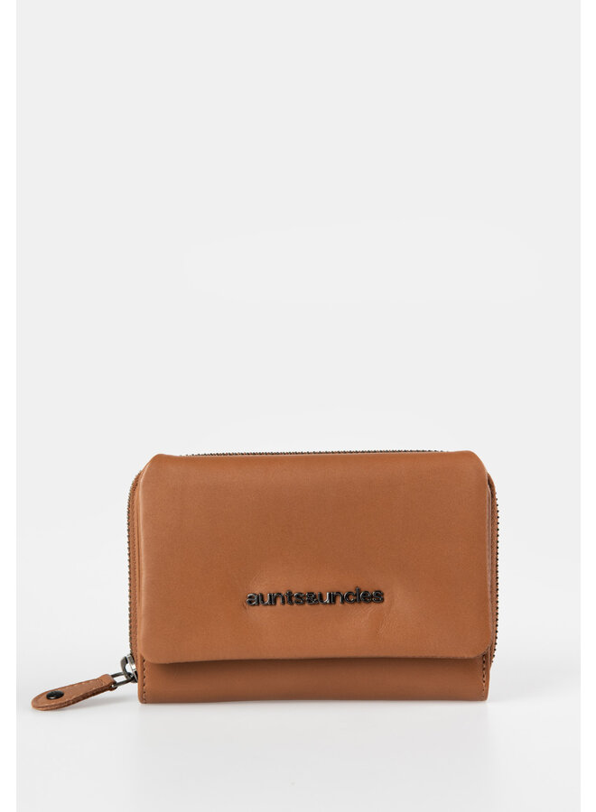 Aunts & Uncles 20113-1 Dahlia Zip Wallet Cognac