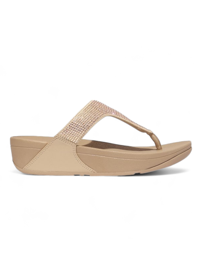 FitFlop Lulu Crystal Embellished Latte Beige