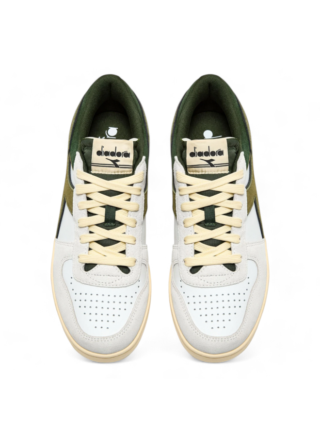 Diadora Magic Basket Low Suede White/Kombu Green