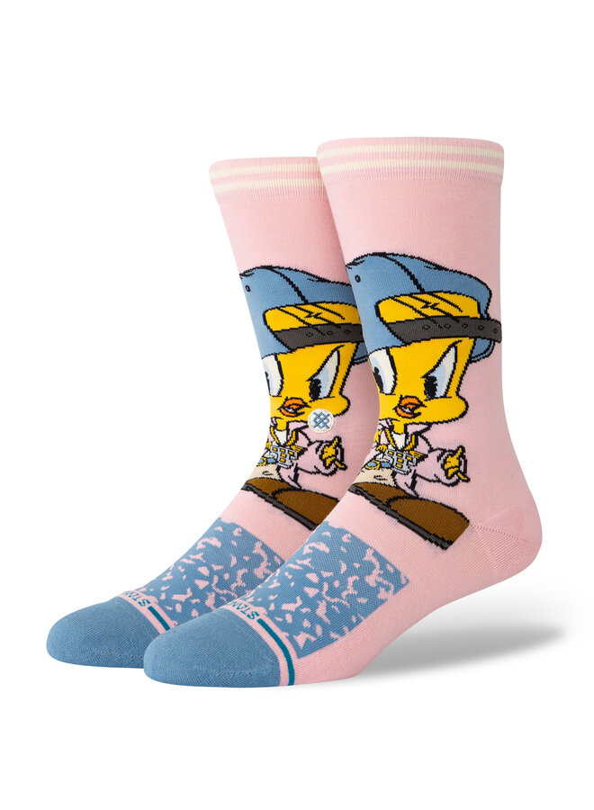 Stance Tweety Crew Pink