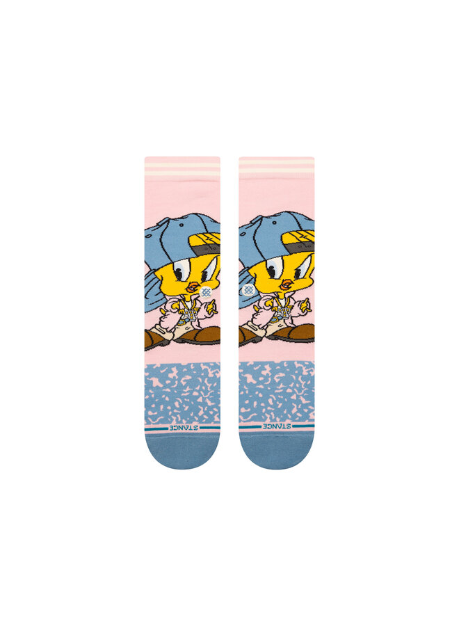 Stance Tweety Crew Pink