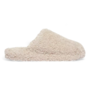FitFlop Iqushion D-Luxe Padded Teddy Slipper Mules Milk Ice
