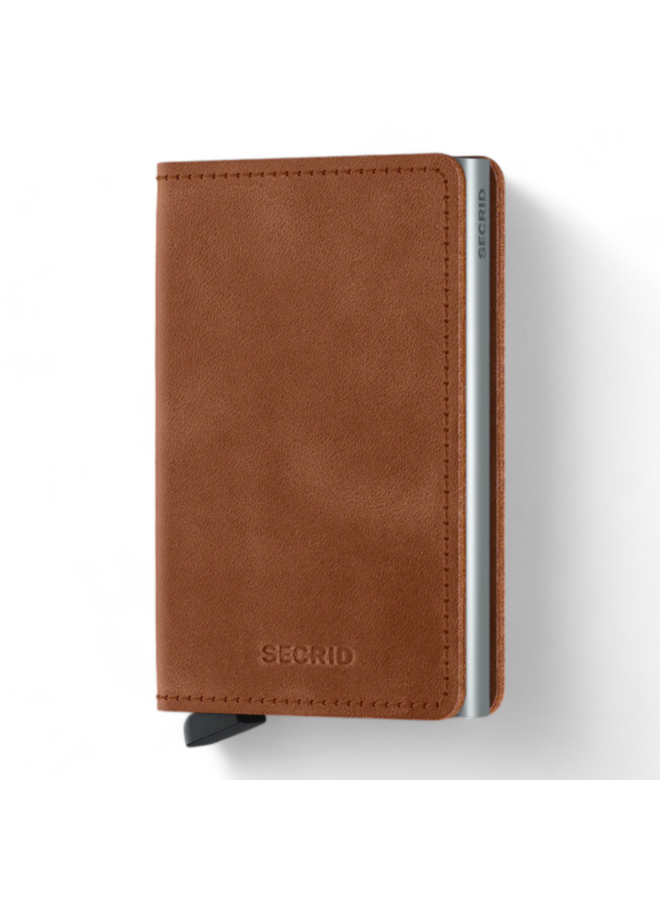 Secrid Slimwallet Vintage Cognac-Silver