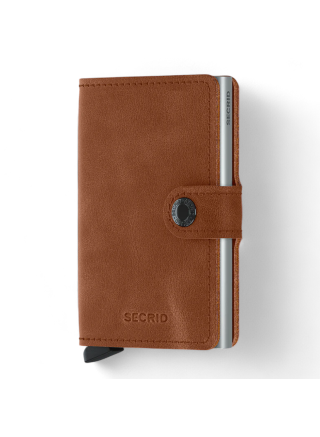 Secrid Miniwallet Vintage Cognac-Silver