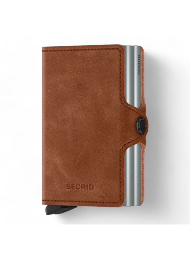 Secrid Twinwallet Vintage Cognac-Silver