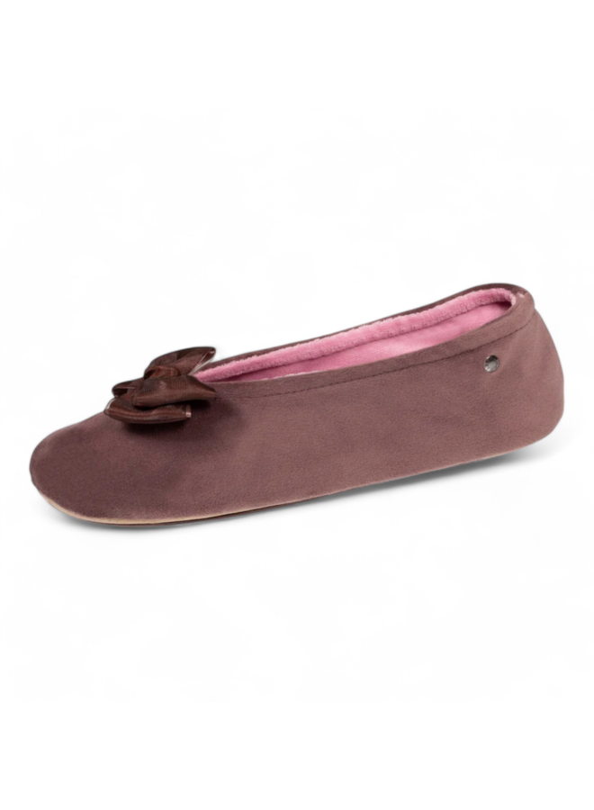 Isotoner ballerina pantoffels 97381 Taupe