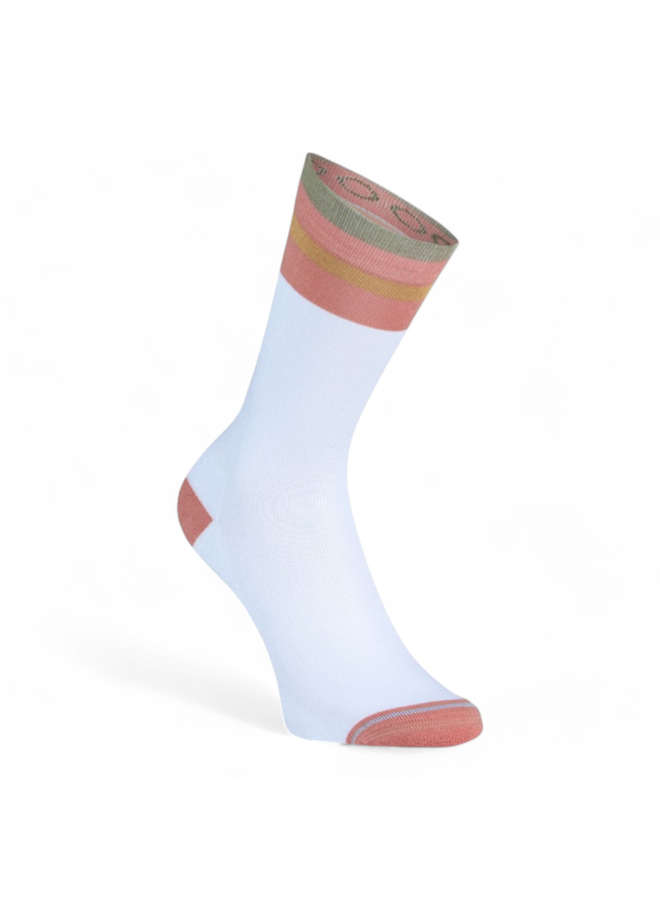 Xpooos Ladies Socks Essential Graphics 77008 white