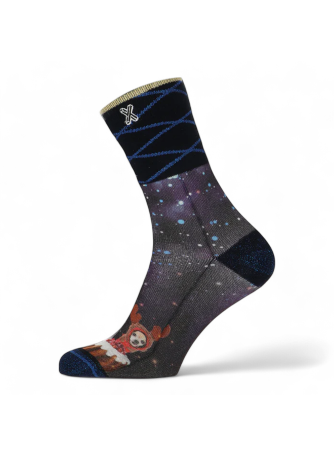 XPOOOS Xmas Festive Cake ladies sock 70272