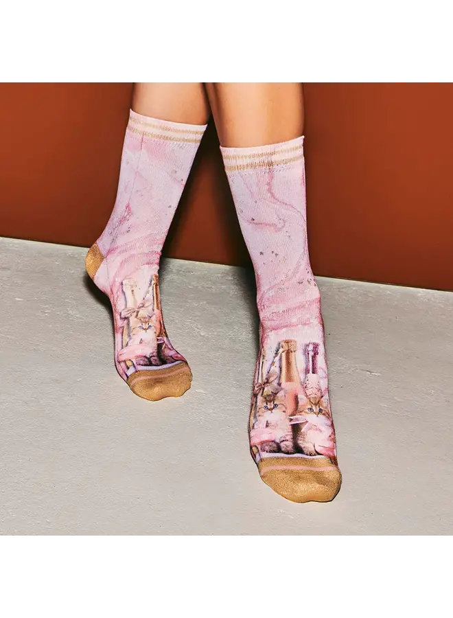 Xpooos Sock Xmas Pink Champagne 70271