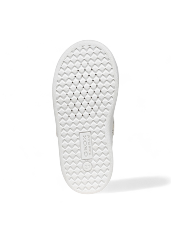 Geox B455LA B Eclyper Boy Synt Lea White/Red Boy/Unisex