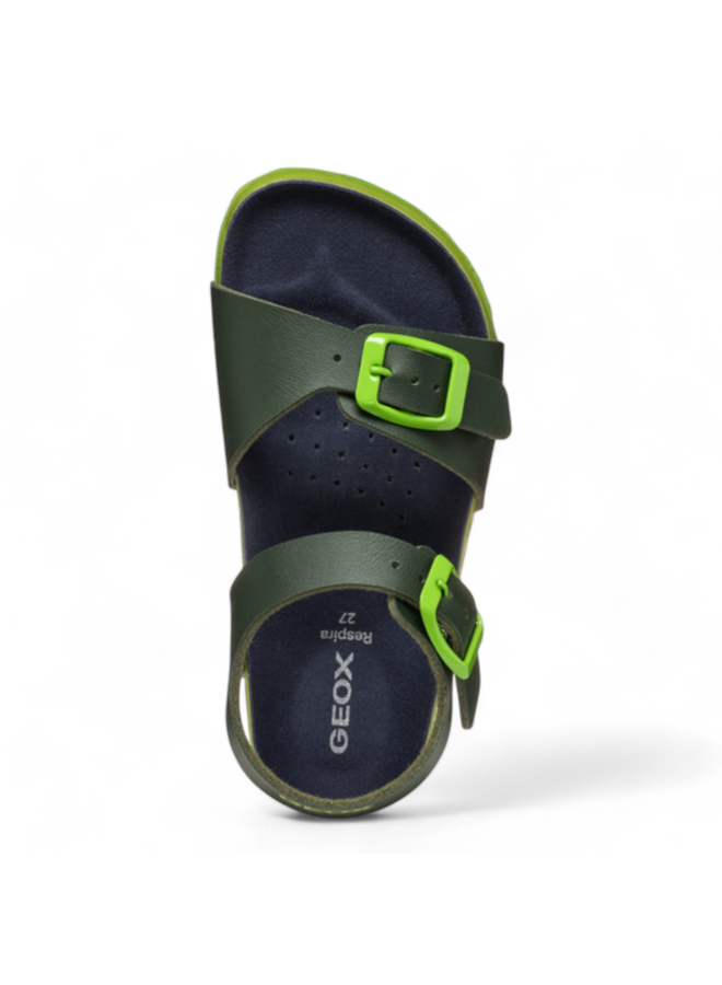 Geox J558LC J Ghita Boy Dk Green/Lime