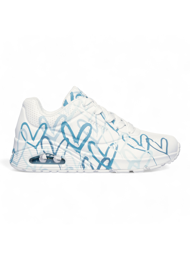 Skechers 155507 Uno Spread the Love White