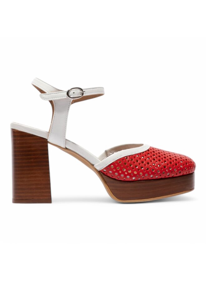 Fly London Elza Kaiser - Dk. Red/White