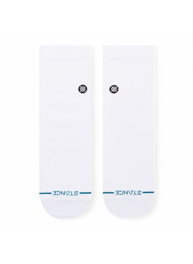 Stance Icon Quarter White