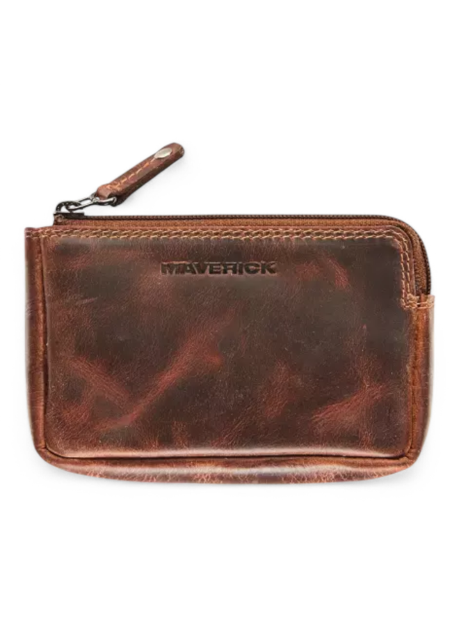 Maverick Mav-To-056-03 Lederen geldbeugel Bruin anti skim
