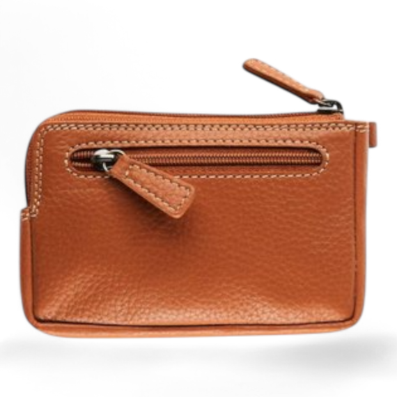 Maverick Lab Dk-066-025 Lederen Geldbeugel Cognac Anti-Skim