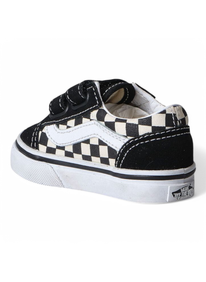 Vans TD Old Skool V Primary Check Blk/White