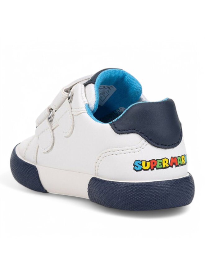 Geox B551NC B Gisli Synt Lea White/Navy Boy