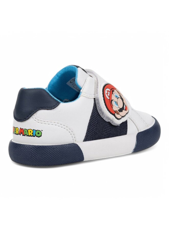 Geox B551NC B Gisli Synt Lea White/Navy Boy